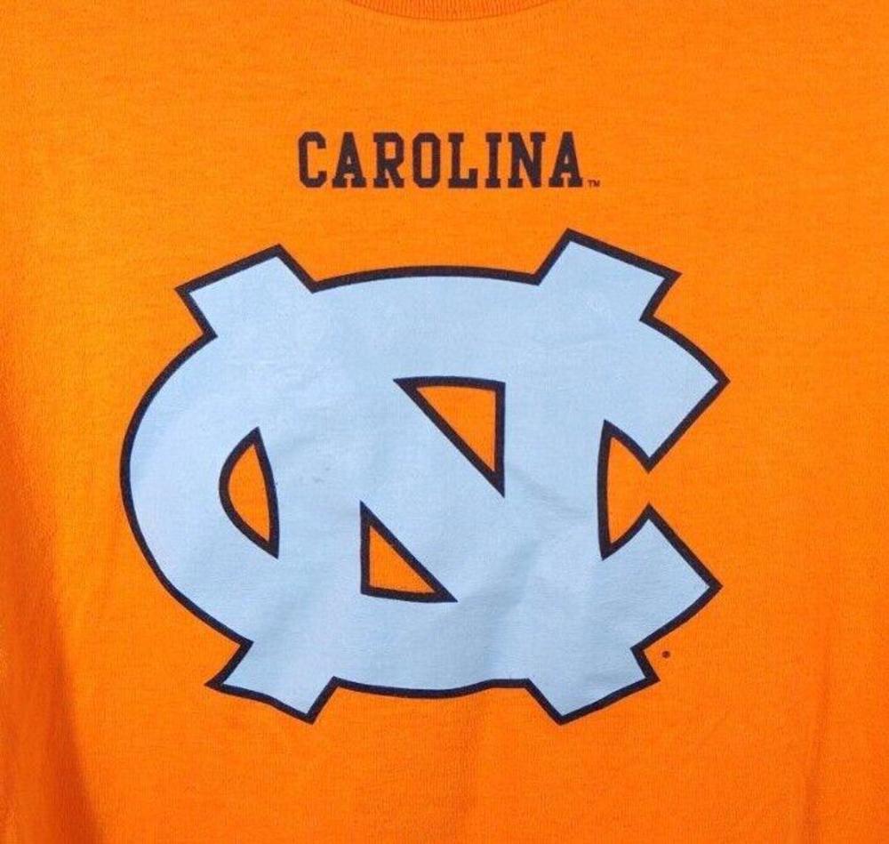 Section 101 Majestic Men's Size LG Orange North Carolina T-Shirt *Read Descrip*